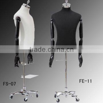 Half Body Torso Male Mannequins Dressmaker Mannequin,schaufensterpuppe Holzarm photo-2