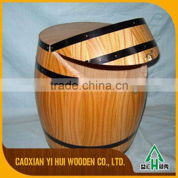 Handmade Wild Natural Hand Carved Wood Wine Barrel