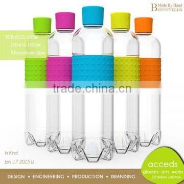 Hot Selling Borosilicate Fancy Water Glass Bottle BPA Free photo-5