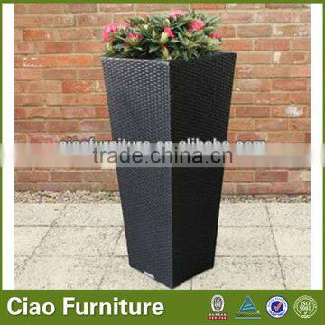 100% Handmade Rattan Furniture Used Garden Flower Pot photo-4