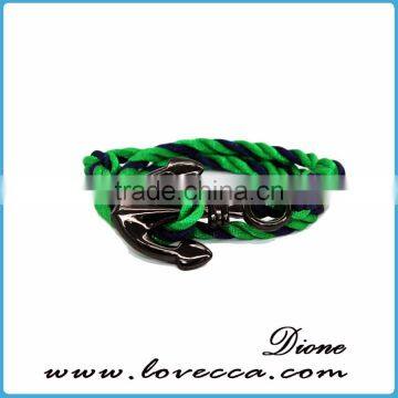 New Arrival Custom Anchor Nautical Hook Cotton Rope Bracelet Anchor Bracelet for Men photo-6