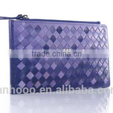 OEM Genuine Women Leather Wallet with Zipper Customize