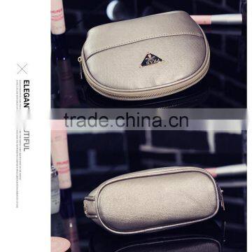 PU Leather Portable Bag Cosmetic Bag Large Capacity Wash Trumpet Storage Bag photo-3