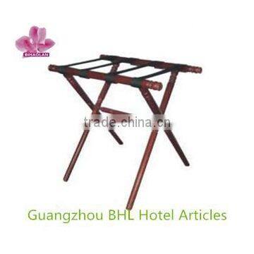 Simple folding solid wood luggage rack for bedroom