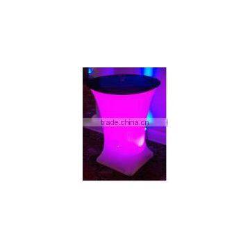 outdoor pub table with light/patio bar furniture/ led table light