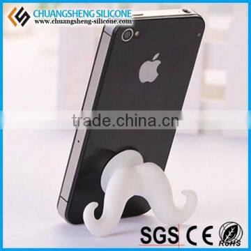 Newest ! Lovely Beard Shape Novelty Silicone Mobile Phone Holder photo-4