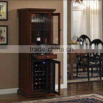 Natural Wood Grain Wine Cooler Cabinet Red Wine Storage Wine Cabinet photo-3