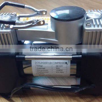 12v 2 Cylinder Automatic Car Tire Inflation Tools Tyre Inflator Portabe Car Mini Compressor Air Pump photo-5