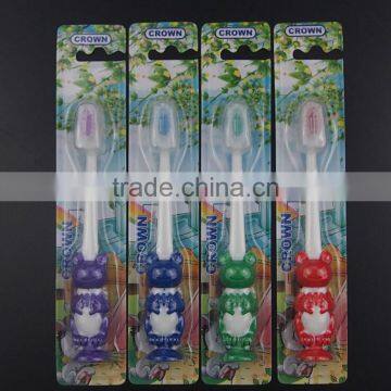 Child toothbrush bring sucker cap dental toothbrush Wholesale cheap toothbrushYangzhou manufacturer