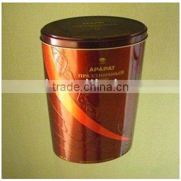 Oval Tin For Chocolate, Chocolate Box, Metallic Chocolate Tin