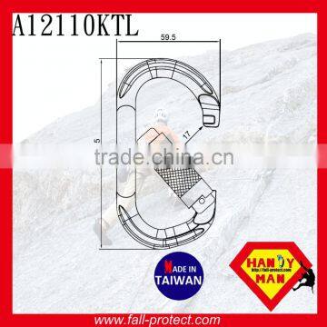 25KN Twist Lock O Type Mountain Climbing Carabiner Made Of Aluminum photo-2