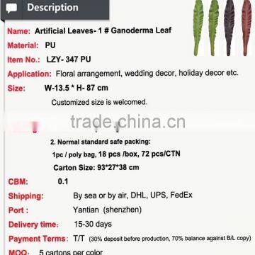 Indoor Decorative Artificial Large Plant Leaves photo-2