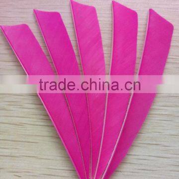 Archery Natural Turkey Arrow Feather Pink 4" Pheasant Wings Wholesale