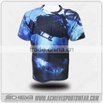 2016 custom printing sublimation quick dry sport t shirt