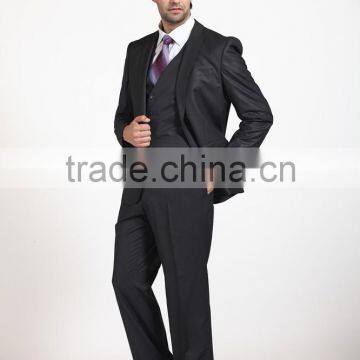 Stripe Notch Lapel 3pcs Business Suits for Man/ Suit Men photo-3