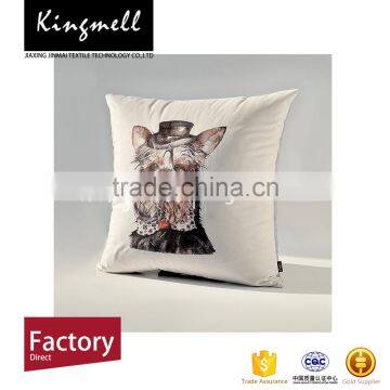 Creative Dog Digital Printed Linen Throw Cover Sofa Pillow Case Cover photo-6