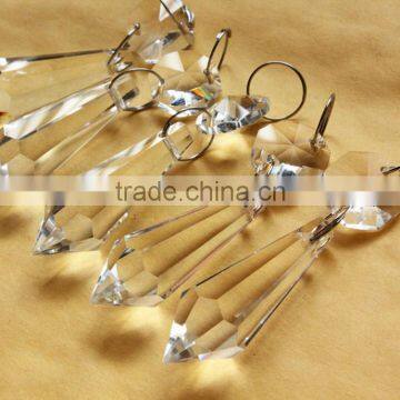 transparent color crystal chandelier parts for home decoration