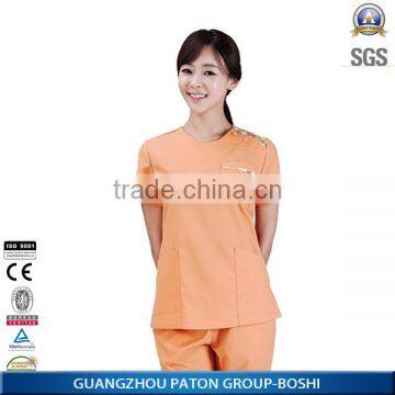 Classic 35%cotton fashionable unisex nurse uniform designs