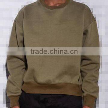 Latest Design Spring Cotton Short Green Sweater for Men photo-2