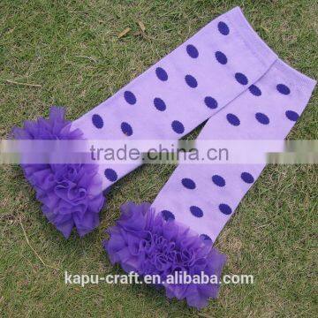Wholesale Baby Chiffon Ruffle Leg Warmers Electric Leopard Printed Leg Warmers photo-4
