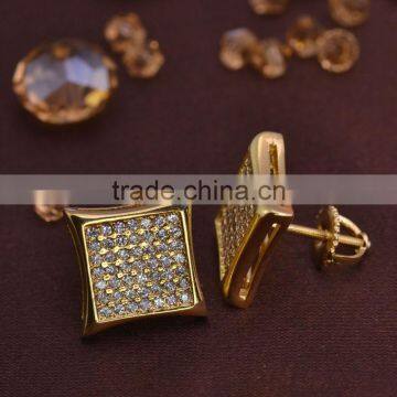 LSE856 screw men earrings zircon jewelry