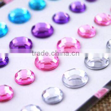Peace/Emoji/Star Wholesale High Quality Acrylic Crystal Bling Gem Stickers For Mobile Phone photo-6
