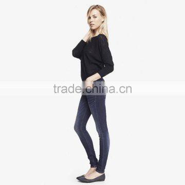 Wholesale Ladies Tight Jeans Top Design photo-3