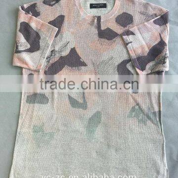 Short Sleeve Pullover Woolen Sweater Designs for Man