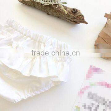 Top Quality Cotton Shorts Plain White Kids Underwear Infant Baby Bloomer photo-2