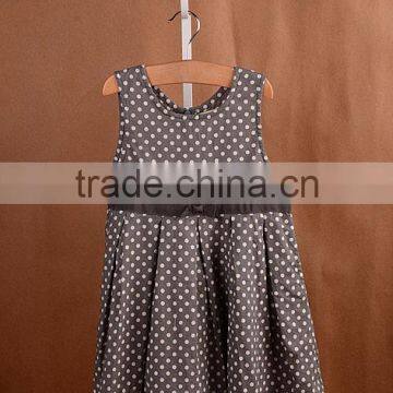 Wholesale Summer Baby Girl Cotton Dresses Infant Polka Dot Design Girls Party Dress With Lace Bottom photo-3