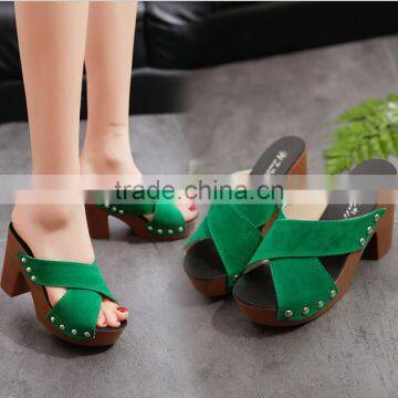 zm50244b summer new style lady shoe chunky heels fashion sandals women