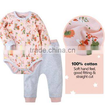 2017 Most Popular Top quality baby outfit Carter romper Set baby onesie with pants