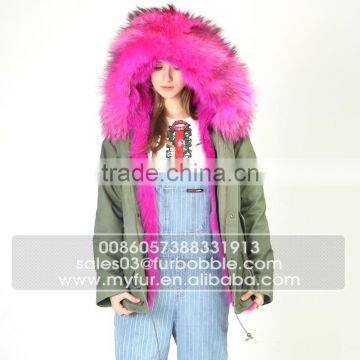 Myfur Long Parka Luxury Real Thick Fox Body Fur Trimmed Hood Popular Parka photo-5