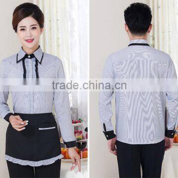 Custom New Design Fashionable Embroidery Logo Hotel Receptionist Uniforms Wholesale photo-6