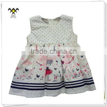 high quality baby girl cotton summer dress for kids