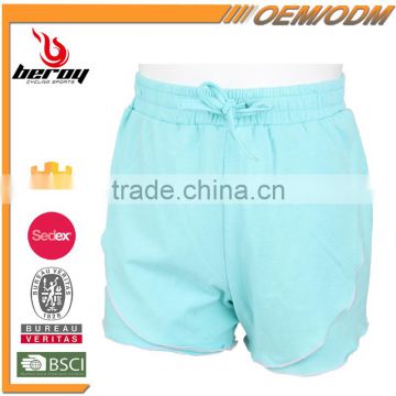 New Style 100% Cotton Breathable Soft Fashion Girls Short Pants for Fitness