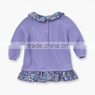 Latest Design Hand Knitted Lace New Born Baby Sweater Cardigan photo-5