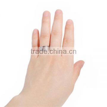 Copper Unadjustable Rings Silver Tone Number photo-3