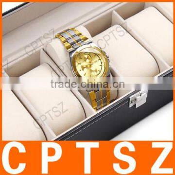 Beautifully Six Windows Standard Edition Leather Watch Display Box Storage Box Watch Box Watch photo-4