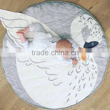 Cute Novel Children Bedroom Decoration Cotton Swan Baby Crawl Play Mat photo-5