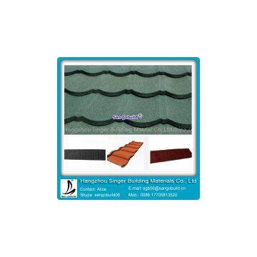 stone coated metal roof tile/stone chip steel roof tile/ aluminum roofing sheet for sale