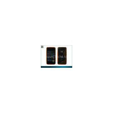 Custom Red, Blue S shape TPU / PC Rubber Cover for iphone 4 / 4s Protective Cases