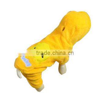 Yellow Warm Dog Costume Pet Clothes Accessory