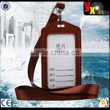 Horizontal and Vertical Style Business ID Card Name ID Tag Badge Holder With Lanyard Strap