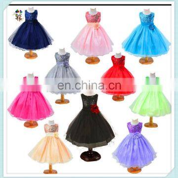 Hot Selling Colors Gown Tulle Flower Girl Dresses HPC-3082