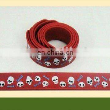 CG-BR334-1 Hot Sale Halloween Silicone Rubber Slap Bracelet