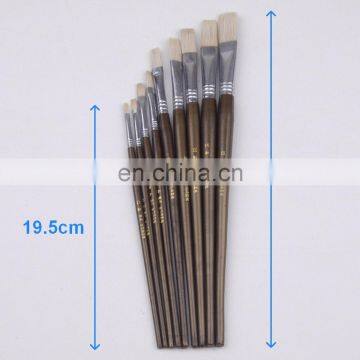 High Quality Bristle Painting Brush With Short Wooden Handle photo-4