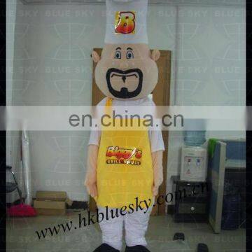 good quality commis chef mascot costume