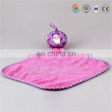 Plush blankie toy for babies from ICTI China factory