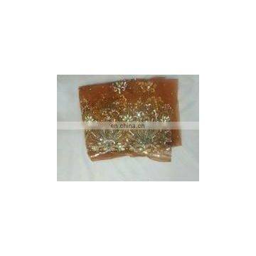 Hand Made Indian French Lace With Beaded and Stone 2015 Fashion D.No.1 photo-4